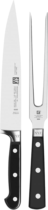 ZWILLING Professional S 2-Piece Razor-Sharp German Carving Knife Set, Custom Engraved