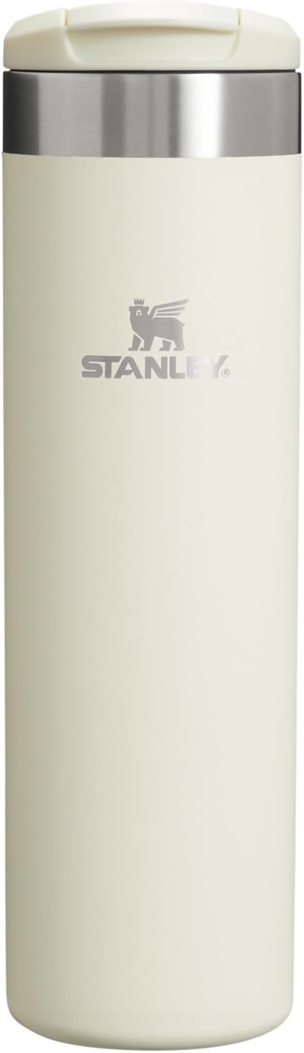 Stanley AeroLight Transit Bottle 20 oz Locking Drink Through Lid Leak Resistant Water Bottle or Coffee Travel Mug Lightweight Insulated Stainless Steel BPA-Free Cream
