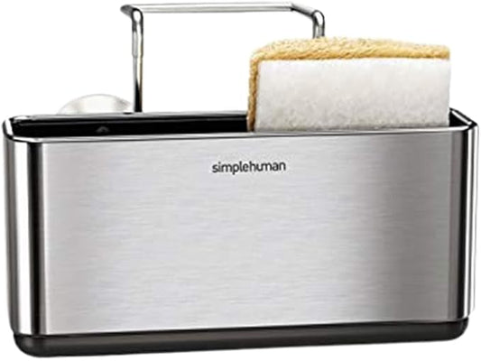 simplehuman Slim Sink Caddy Sponge Holder, Brushed Stainless Steel, Silver (Pack of 6)