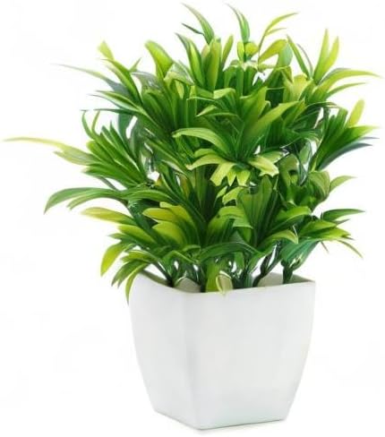 OFFIDIX Faux Plants Mini Potted Plastic Fake Green Plant Artificial Plants Aloe - Image 8