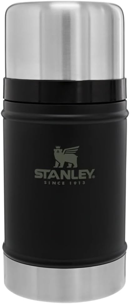 STANLEY Vacuum Insulated Large Food Jar, 18/8 Stainless Steel Food Jar for Cold and Hot Food, Soup Thermos with Leak Proof Lid Doubles as Cup, Wide Mouth Food Thermos