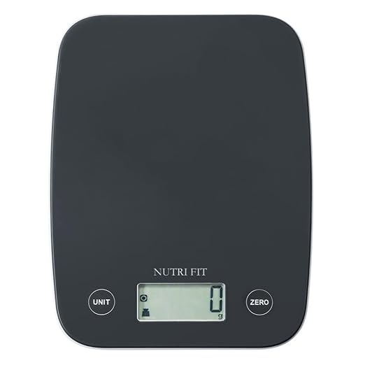 NUTRI FIT Digital Food Scale, 11lb Kitchen Scale Digital Weight, Cooking Scale for Food Ounces and Grams, 4 Units with 0.1oz/1g Precision, LCD Display with Tare Function