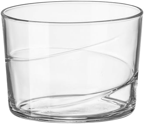 Bormioli Rocco Bodega Swirl Rum Glasses - Set of 12, 7.25 Oz. Spiral Design Tumblers with Secure Edge Technology for Enhanced Durability, Shock Resistant - Made in Italy, Dishwasher Safe
