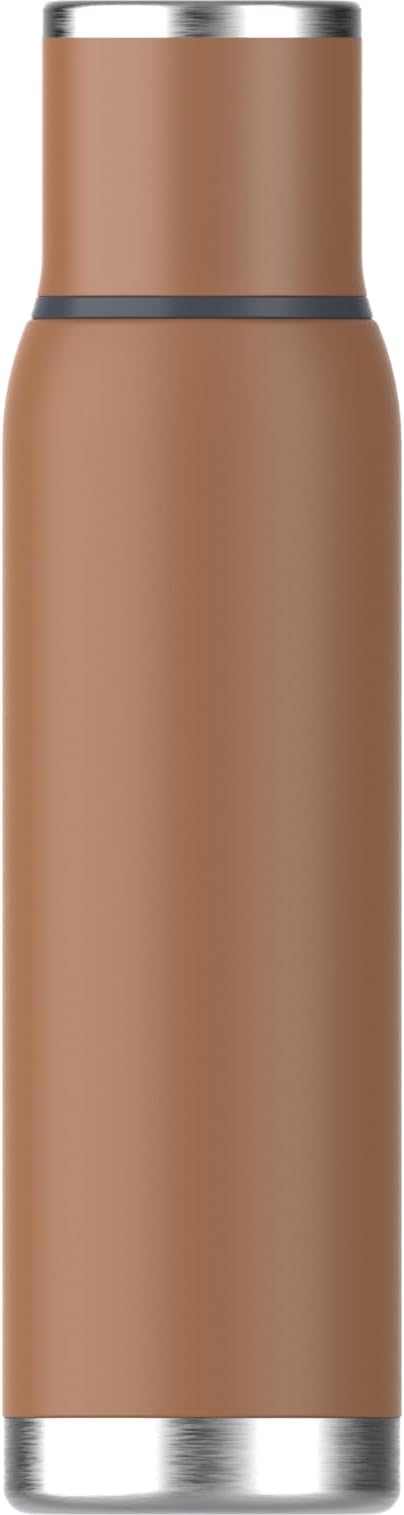 Stanley Adventure-To-Go Vacuum Bottle 1.4 qt | Wide Mouth with Leakproof Cup Lid | Keep Drinks Hot or Cold | Packable for Travel | Insulated Stainless Steel Thermal Bottle | BPA-Free | Toast