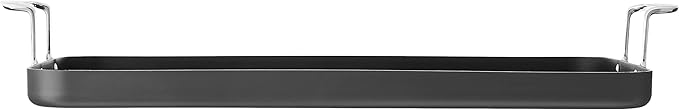 Cuisinart Double Burner Griddle, Chef's Classic Nonstick Hard Anodized, Stainless Steel, 655-35 13-Inch x 20-Inch