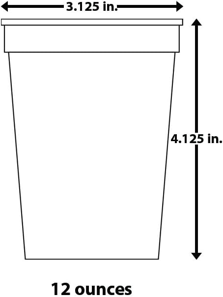 12oz Color Changing Stadium Cup, Durable plastic cups, BPA FREE, Reacting to ice cold liquids, Set of 12, Frosted Assorted (Colors may vary) - MADE IN USA