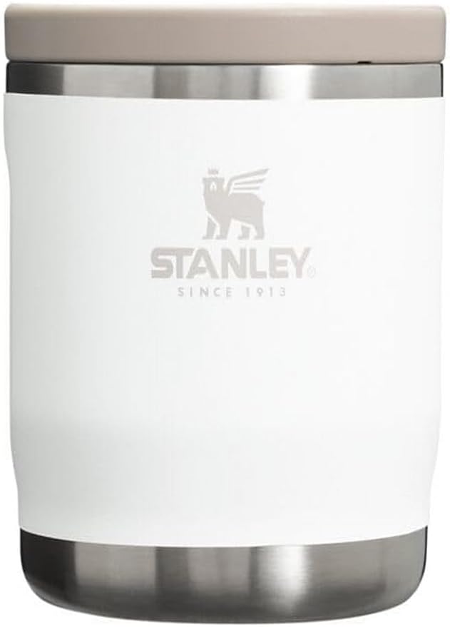 Stanley Adventure To-Go Food Jar | Vacuum Insulated Thermos Food Container | Wide Mouth Screw On Lid | Packable for Travel | Stainless Steel with Leakproof Lid | BPA-Free