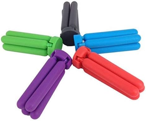 3/Pack Foldable Silicone Trivets, FENGCHEN Folding Trivets, Non-Slip Collapsible Cross Compact Design Expandable Silicone Pot Holder, Black