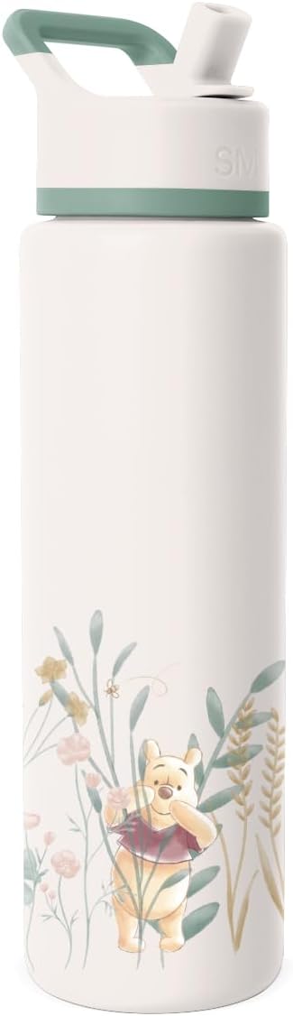 Simple Modern Summit Water Bottle with Straw Lid | Disney 30oz Leak Proof Stainless Steel Insulated Cup | Gifts for Her Him | Winnie the Pooh in the Wilderness
