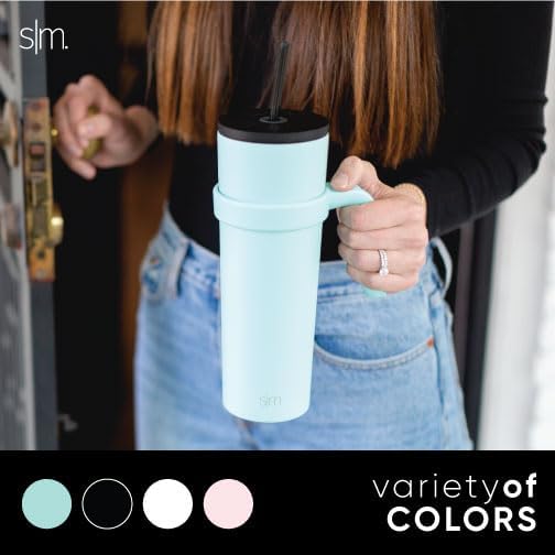 Simple Modern Classic Tumbler Handle | Reusable Handles ONLY Fit Classic Tumbler | Dishwasher Safe & BPA Free Accessory | Classic Collection | Midnight Black