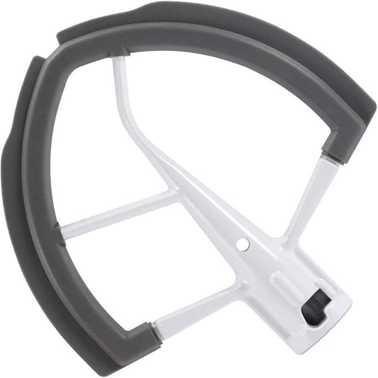 Flex Edge Beater for Kitchen Aid Mixer 6 Quart Bowl-Lift Stand Mixer Bowls, 6 QT Flat Edge Beater with Flexible Silicone Edges Bowl Scraper
