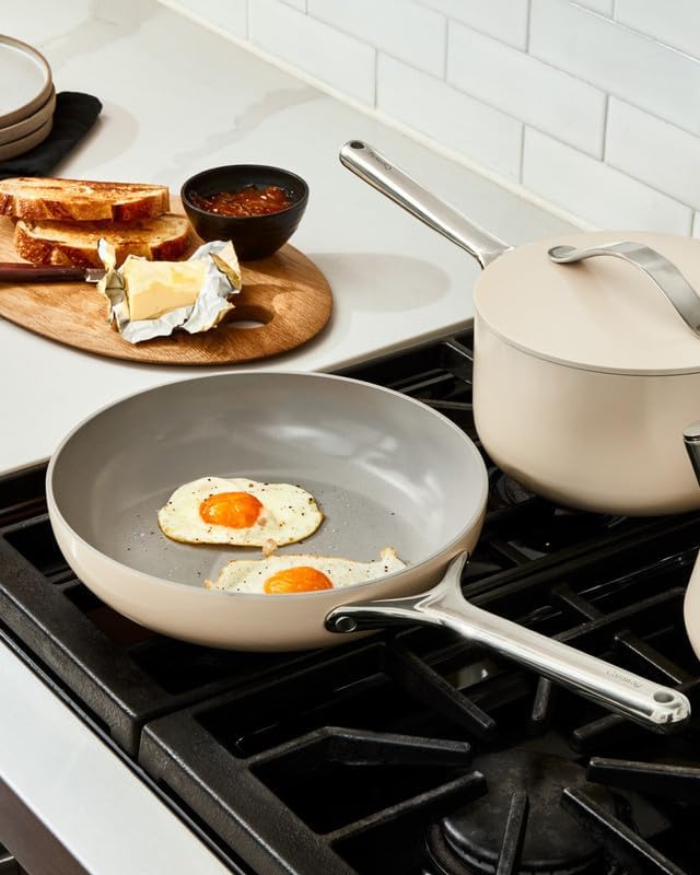 Caraway Nonstick Ceramic Mini Fry Pan (1.05 qt, 8") - Non Toxic, PTFE & PFOA Free - Oven Safe & Compatible with All Stovetops (Gas, Electric & Induction) - Sage