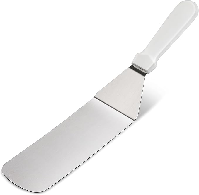 New Star Foodservice 36213 Plastic Handle Flexible Grill Turner/Spatula, 14.5-Inch, White