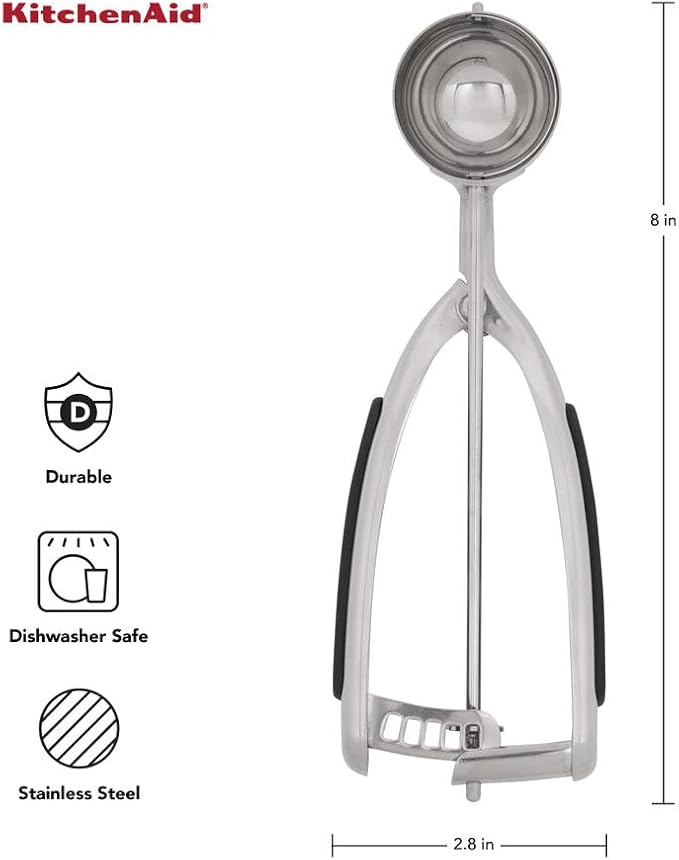 KitchenAid KO148OHOBA Gourmet Cookie Dough Scoop, Black