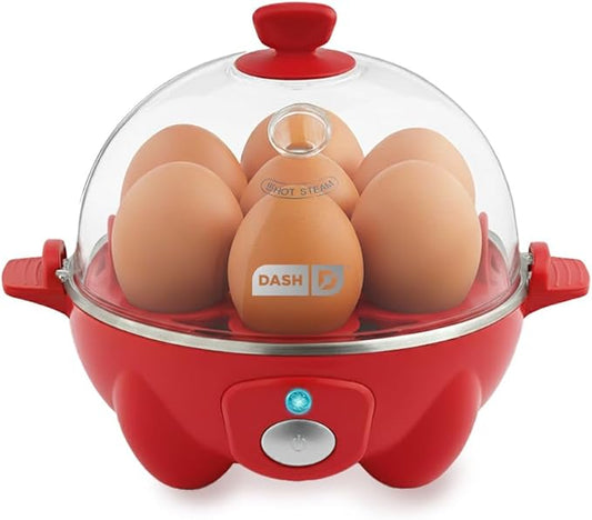 DASH Rapid Egg Cooker: 7 Egg Capacity Electric Egg Cooker for Hard Boiled Eggs, Poached Eggs, Scrambled Eggs, or Omelets.