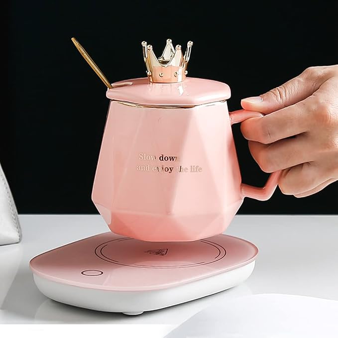 Coffee Warmer for Desk with Mug Set. Birthday Gifts Graduation Gifts for Woman. - Image 2