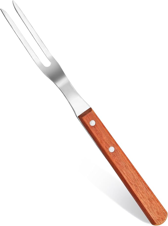 New Star Foodservice | Commercial Grade BBQ Fork, Wood Handle (13-Inch)