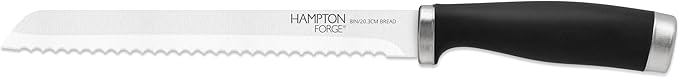 Hampton Forge Epicure Bread Knife, Black