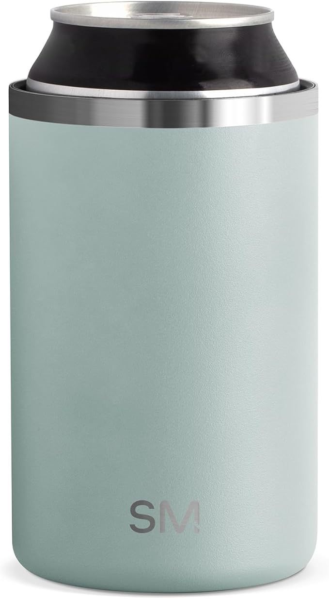 Simple Modern Standard Can Cooler for Beer, Soda, Sparkling Water | Vacuum Insulated Stainless Steel Drink Sleeve Holder Gift for Women Men 12oz Regular | Ranger Collection | Sea Glass Sage