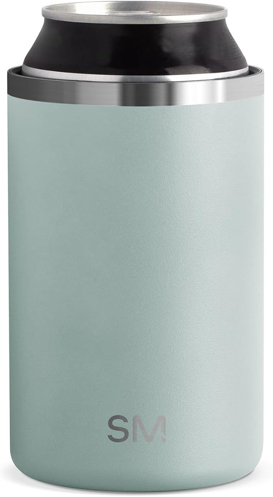 Simple Modern Standard Can Cooler for Beer, Soda, Sparkling Water | Vacuum Insulated Stainless Steel Drink Sleeve Holder Gift for Women Men 12oz Regular | Ranger Collection | Sea Glass Sage