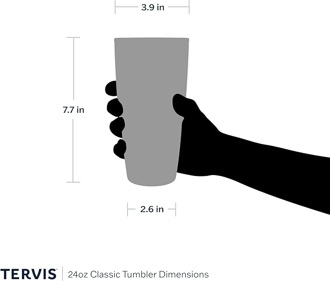 Tervis Kelly Ventura - Floral Collection Made in USA Double Walled Insulated Tumbler Travel Cup Keeps Drinks Cold & Hot, 24oz - Classic, Bright Floral