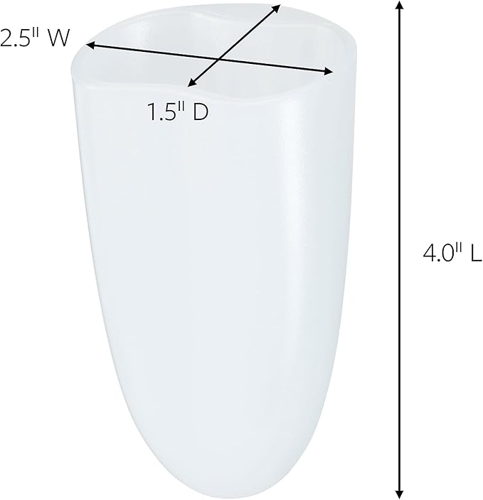 Command Razor Holder, Holds up to 3 lb, Clear Frosted, 4" x 2.5" x 1.5" 1 Holder with 1 Medium Water-Resistant Command Strip, Damage Free Bathroom Organization for Razors or Toothbruses