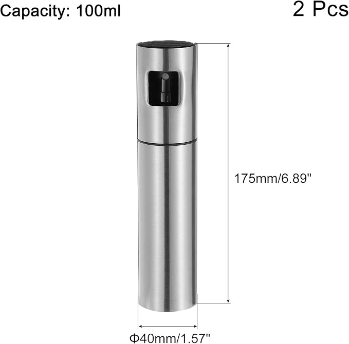 uxcell Cocktail Sprayer 100ml Stainless Steel Martini Bar Mister Vermouth - Image 2