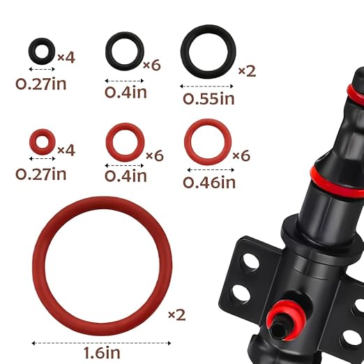 30 Pcs Seal O Ring Kit Gasket Silicone Seal Set Fit Compatible - Image 2