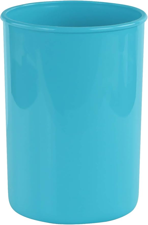 Reston Lloyd Calypso BasicsMultipurpose Cookware Storage Crock, Kitchen Countertop & Office Desk Organization, Durable & Food Safe BPA-Free Plastic, Aqua-Blue
