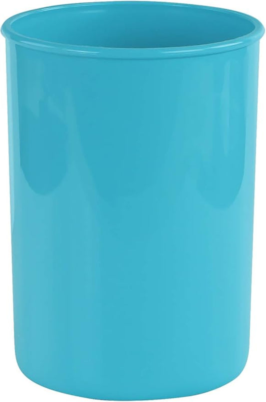 Reston Lloyd Calypso BasicsMultipurpose Cookware Storage Crock, Kitchen Countertop & Office Desk Organization, Durable & Food Safe BPA-Free Plastic, Aqua-Blue