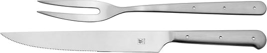 ZWILLING Porterhouse 2pc Stainless Steel Carving Knife Set with Fork in Red Presentation Box, Gift Set