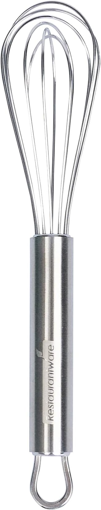Restaurantware-German Standard 7.3 Inch French Whisk, 1 Dishwashable Kitchen Wire Whisk - Ergonomic Handle, Durable, Stainless Steel French Whip, For Blending, Stirring, Mixing Of Ingredients