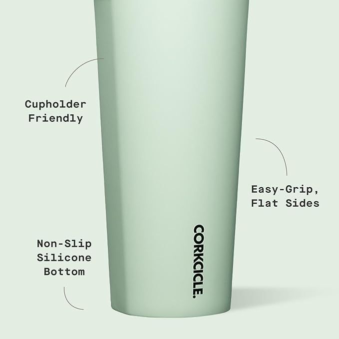 Corkcicle Classic Tumbler - Keeps Drinks Cold for 9 Hours & Hot for 3 - Triple-Insulated Stainless Steel - Holiday Tumbler Gift - 24 oz - Sage Mist