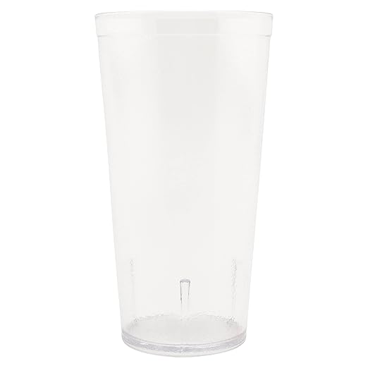 G.E.T. 6632-1-CL-EC Heavy-Duty Plastic Restaurant Tumblers, 32 Ounce, Clear (Set of 4)
