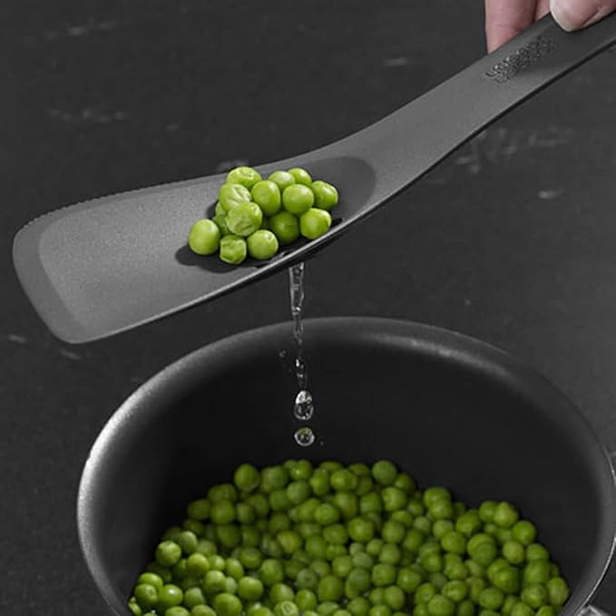 Joseph Joseph - Uni-tool 5-in-1 Silicone Kitchen Utensil, Slotted Spoon, Turner, Cutting Tool, Solid Spoon and Spatula in one- Grey