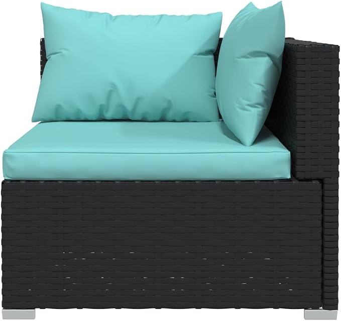 7-Piece Outdoor Patio Furniture Set, Modular PE Rattan Garden Lounge Sofa - Image 4