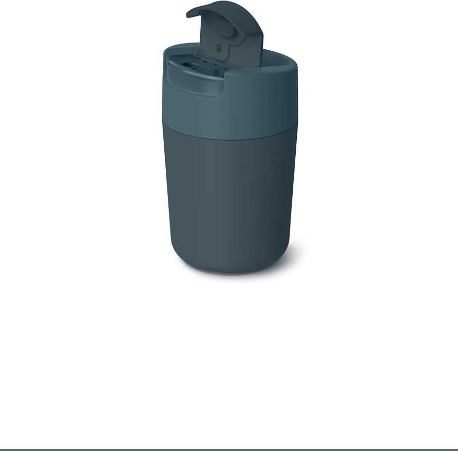 Joseph Joseph Sipp™ Travel Coffee Mug with Flip-top Cap - 340 ml (12 fl. oz) - Blue