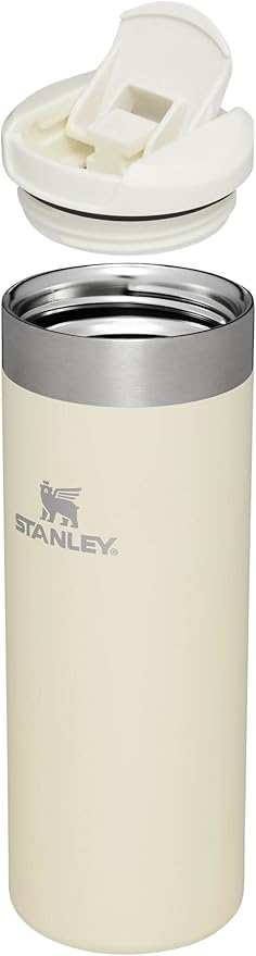 Stanley AeroLight Transit Bottle 16 oz | Locking Drink Through Lid | Leak Resistant Water Bottle or Coffee Travel Mug | Lightweight Insulated Stainless Steel | BPA-Free | Cream Glimmer