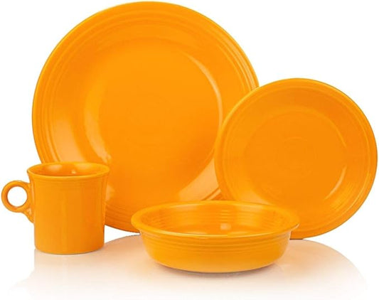 Fiesta® 16-Piece Classic Dinnerware Set | Butterscotch