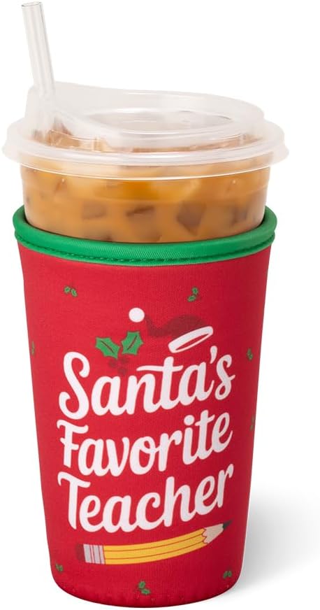 Swig Life Medium Iced Cup Coolie, Standard 22oz Iced Coffee Cup Insulator Sleeve by SwigLife