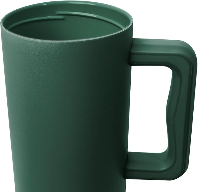 Simple Modern 40 oz Tumbler with Handle and Straw Lid | Leak-Proof Insulated Stainless Steel Water Bottle Travel Mug Cupholder Use | Gifts for Women Men Him Her | Trek Signature | Forest