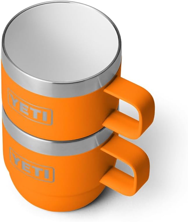 YETI Rambler 6 oz Stackable Mug, Stainless Steel, Vacuum Insulated Espresso/Coffee Mug, 2 Pack