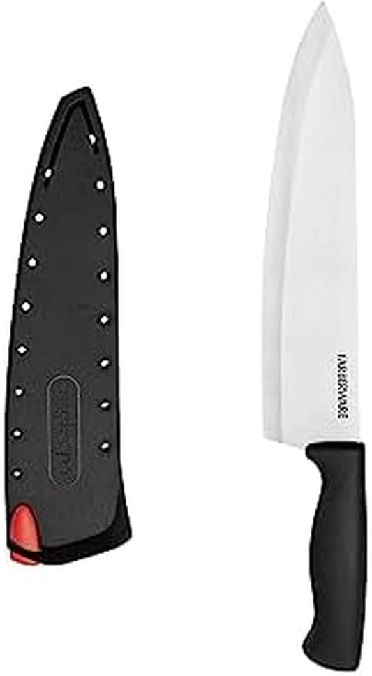 Farberware EdgeKeeper Chef's Knife, 8-inch, Black
