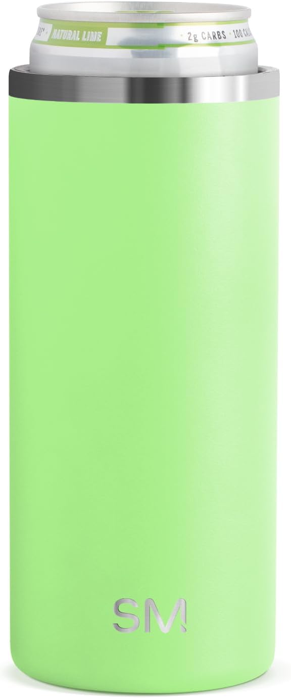 Simple Modern Skinny Can Cooler | Slim Insulated Stainless Steel Drink Sleeve Holder | Insulate Seltzer, Soda, Beer, Energy Drinks | Gift for Women Her | Ranger Collection | Slim 12oz | Baja