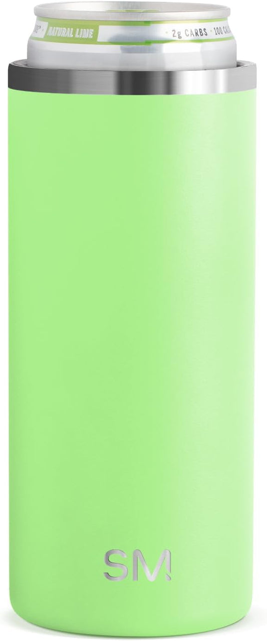 Simple Modern Skinny Can Cooler | Slim Insulated Stainless Steel Drink Sleeve Holder | Insulate Seltzer, Soda, Beer, Energy Drinks | Gift for Women Her | Ranger Collection | Slim 12oz | Baja