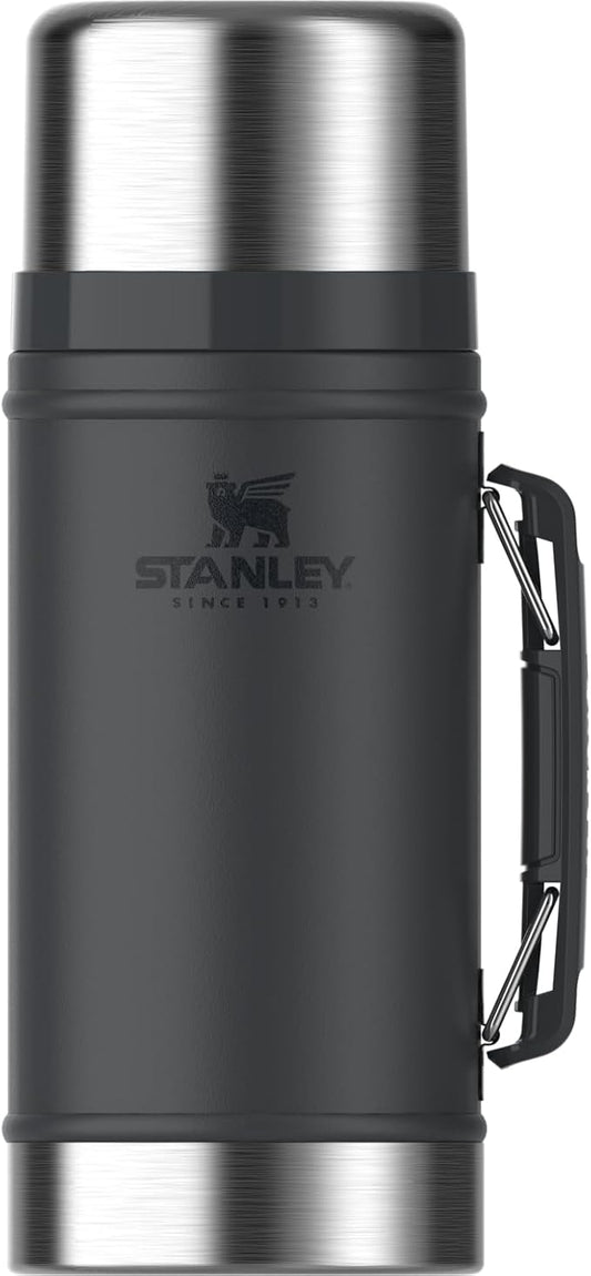 STANLEY Vacuum Insulated Large Food Jar, 18/8 Stainless Steel Food Jar for Cold and Hot Food, Soup Thermos with Leak Proof Lid Doubles as Cup, Wide Mouth Food Thermos
