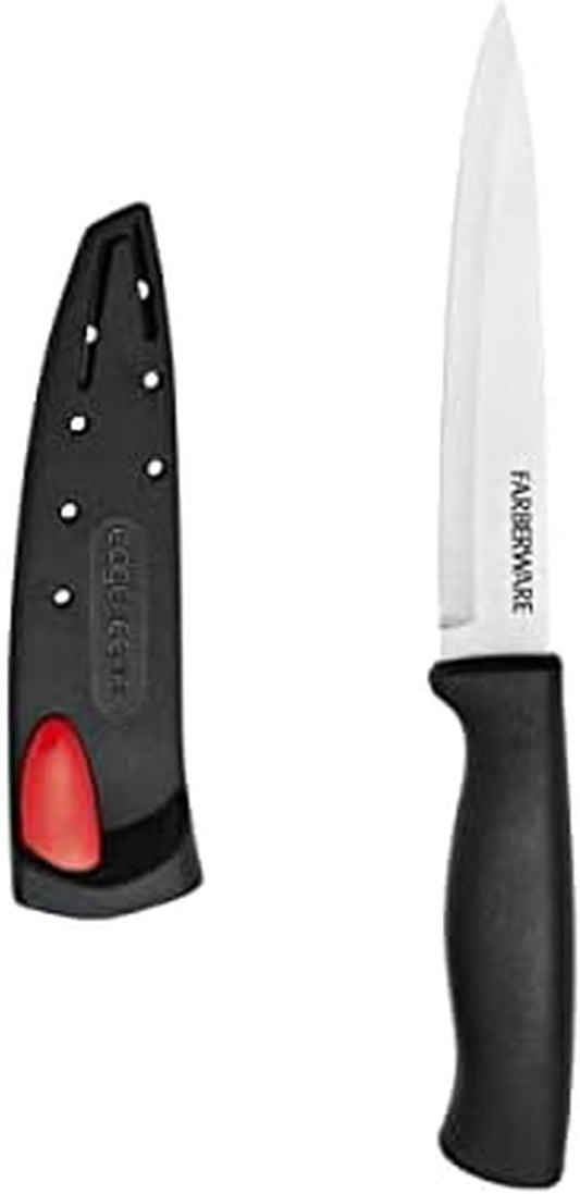 Farberware 5158146 EdgeKeeper Utility Knife, 4.5-Inch, Black