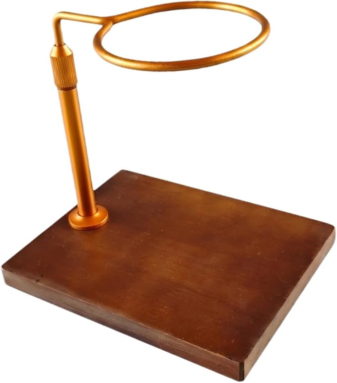 Coffee Dripper Stand Pour Over Rack Alloy Wood Hand Brewer Holder Adjustable by Unknown