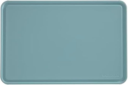 KitchenAid Classic Plastic Cutting Board with Perimeter Trench and Non Slip Edges, Dishwasher Safe, 12 inch x 18 inch, Blue