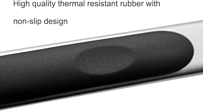 Set of 9-inch and 12-inch Stainless Steel Kitchen Tongs with Locking, Metal Cooking Tongs with Non-Slip Grip,Perfect for Grilling, Barbecue (BBQ) and More (9" & 12")